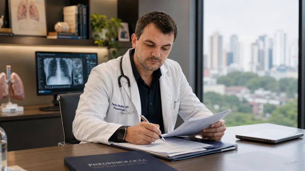 Profissional com projeto de impacto — hero da página