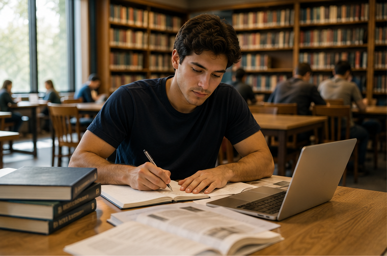 Estudante internacional · hero da página